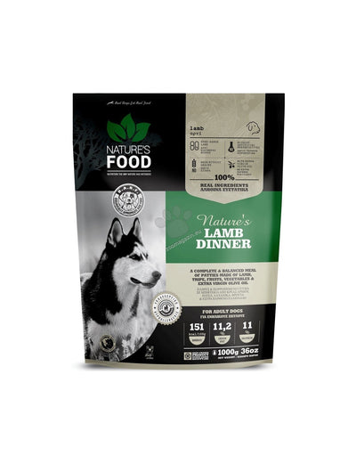 Natures Food BARF Lamb Dinner Patties - хапки с агнешко месо 1 кг