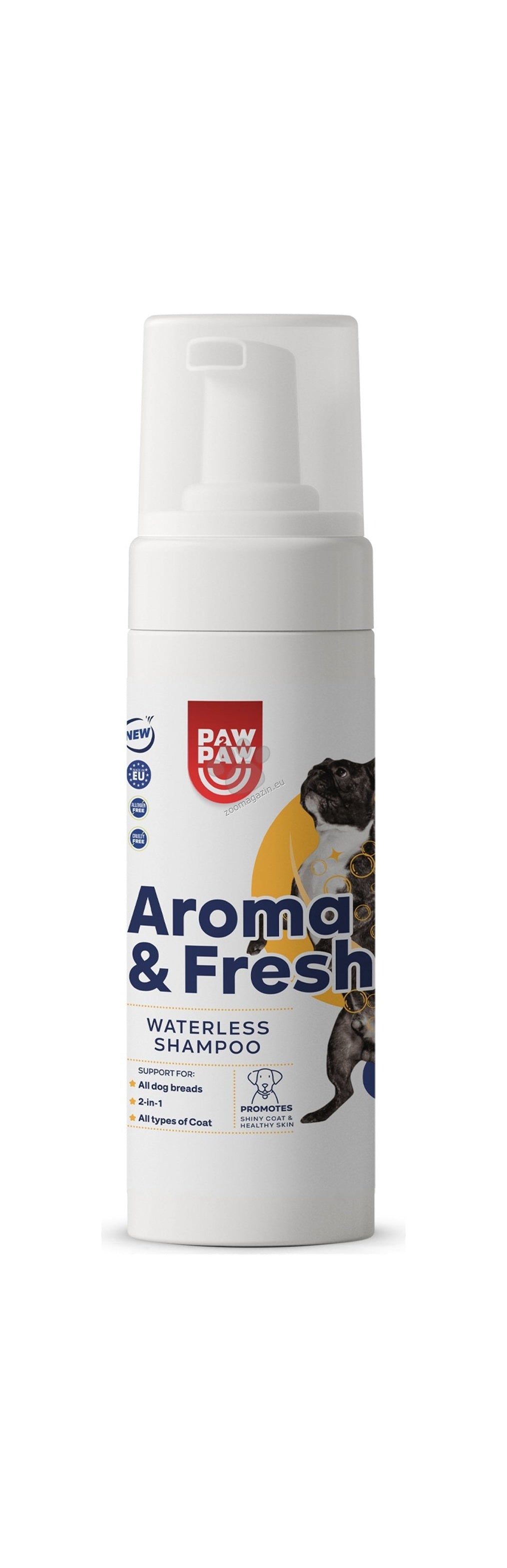 Paw2Paw Aroma & Fresh - нежен шампоан пяна без отмиване 160 мл.