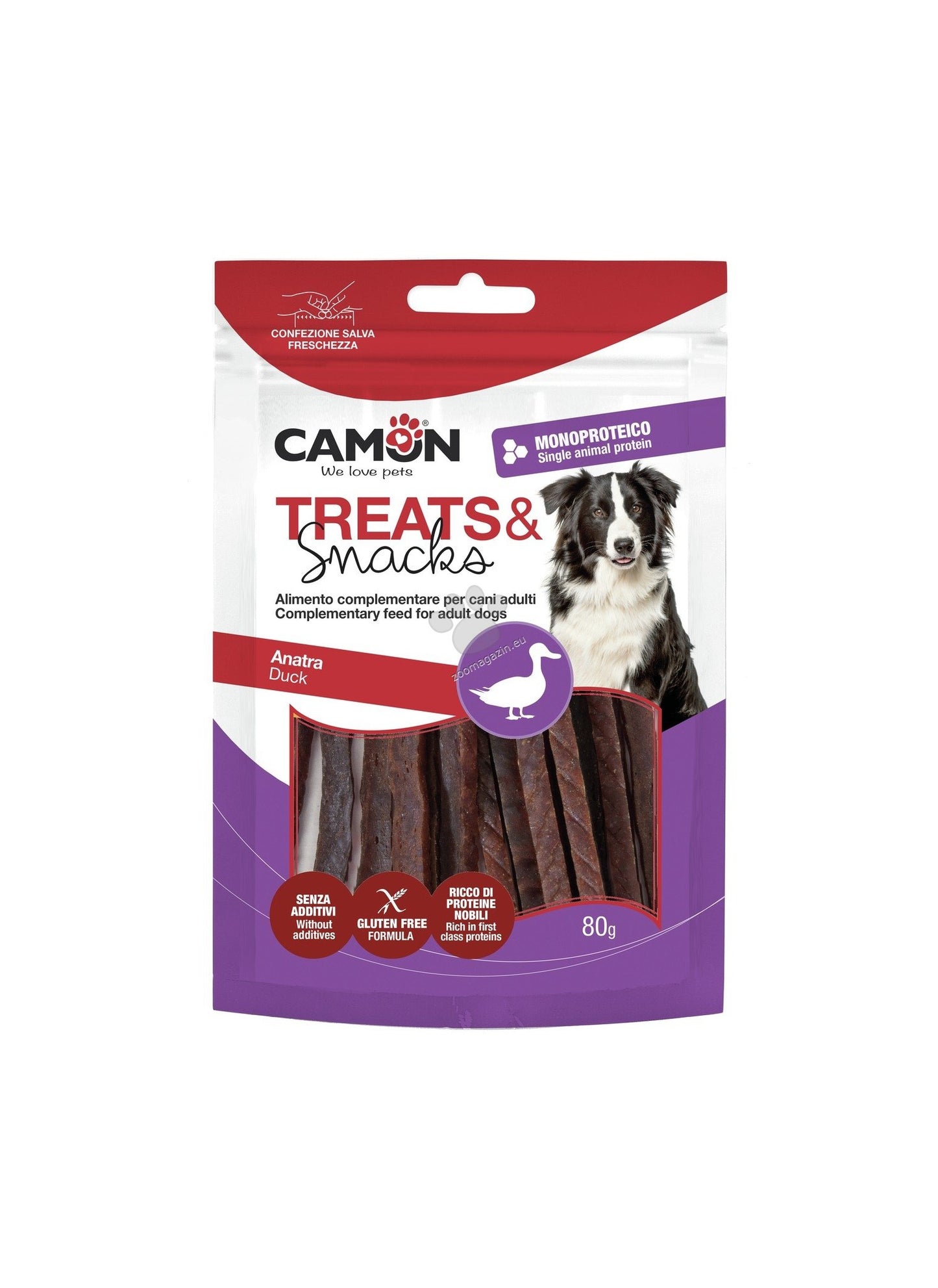 Camon Duck Soft Sticks - лакомство за кучета с патешко месо 80 гр