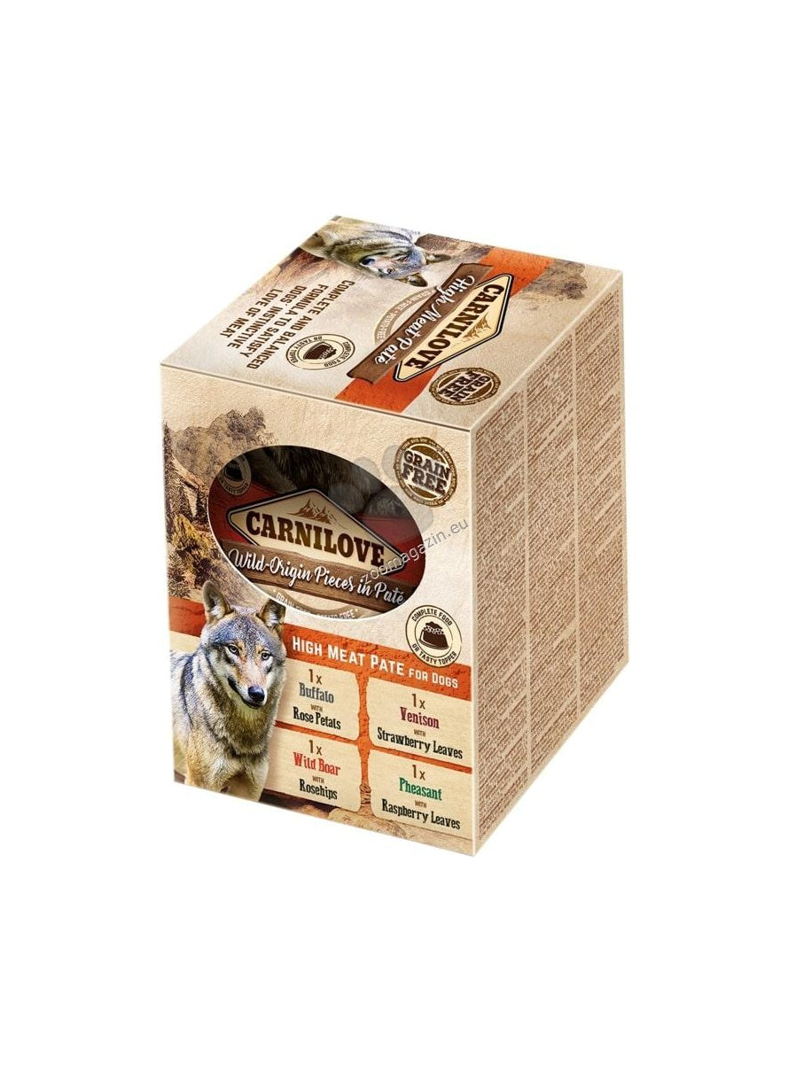 Carnilove Dog Pouch Pate Multipack - мултиопаковка паучове за куче 4 x 300 гр