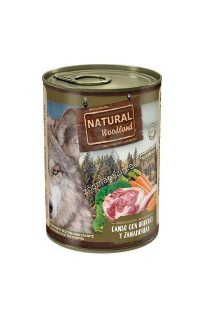 Natural Woodland - консерва за куче с гъше месо, броколи и моркови 400 г