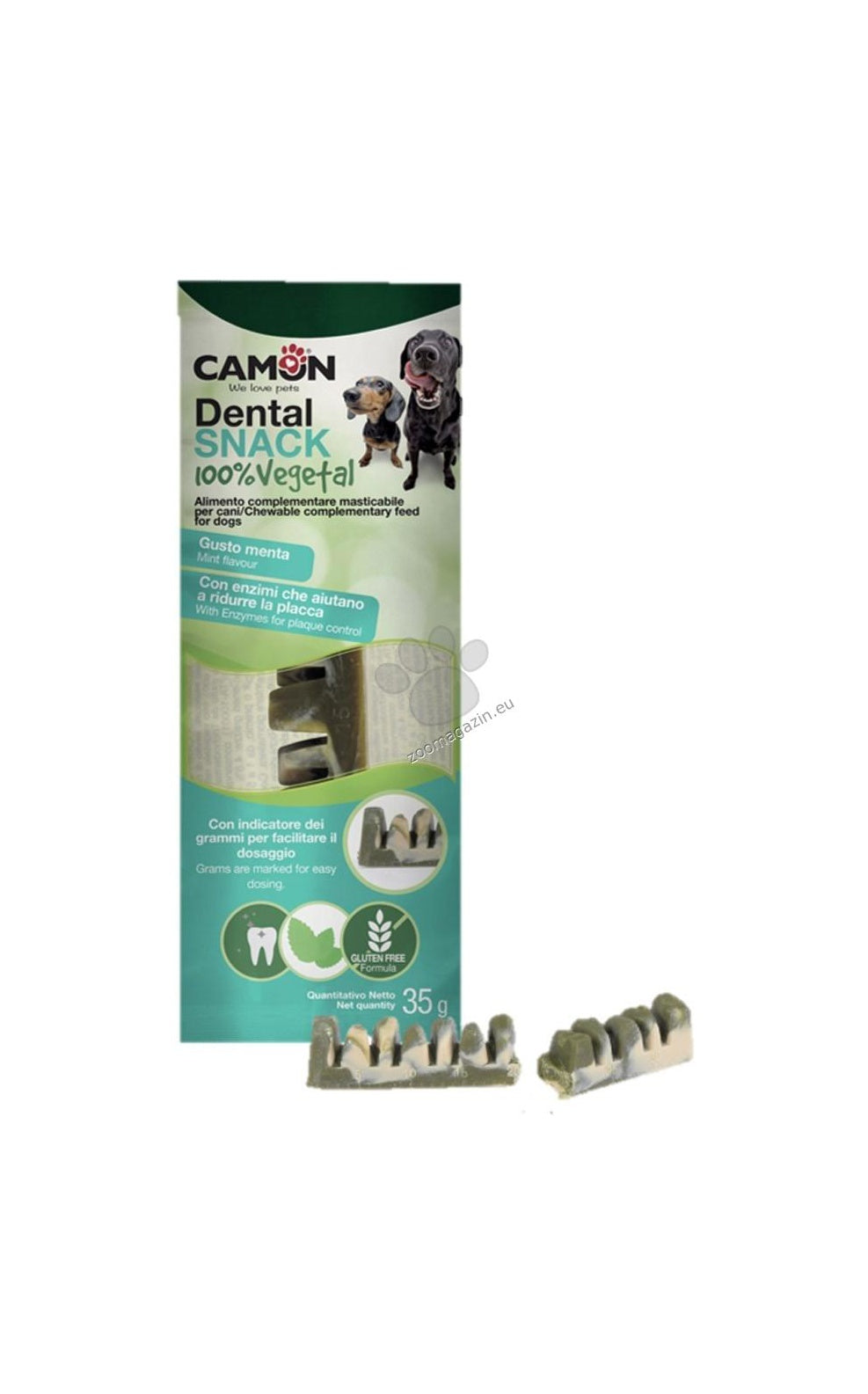 Camon Jawbone with Enzymes - дентални лакомства с растителни активни ензими 35 гр