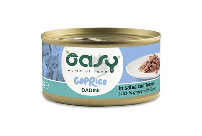 Oasy Caprice Cuts in gravy with Tuna - консерва за котки с риба тон 85 гр.