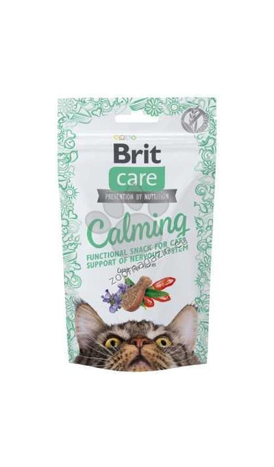 Brit Care Cat Snack Calming - лакомства за котки с успокояващ ефект с вкус на котешка трева и годжи бери 50 гр