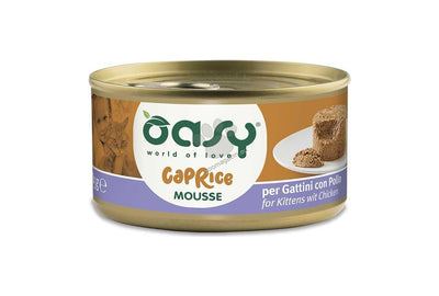 Oasy Caprice Mousse for Kittens with Chicken - мус за подрастващи котенца с пилешко 85 гр.
