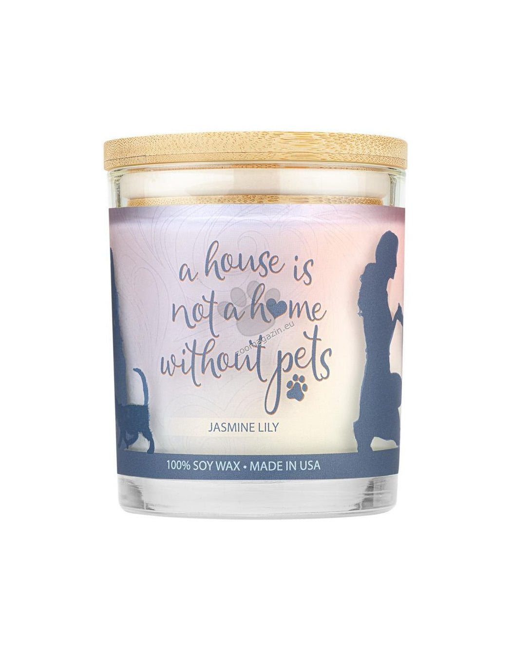 Pet House Candles Jasmine Lily - натурална свещ с аромат на жасмин и бяла лилия 255 гр.
