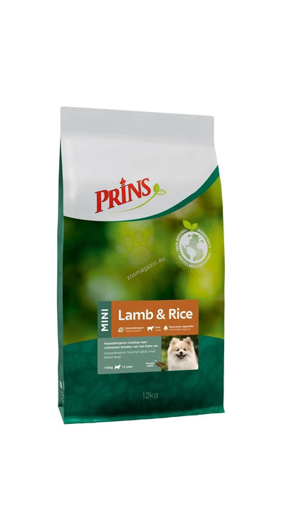Prins ProCare Mini Lamb and Rice Hypoallergic - пълноценна храна за кучета от дребни породи с чувствителна кожа и козина 12 кг