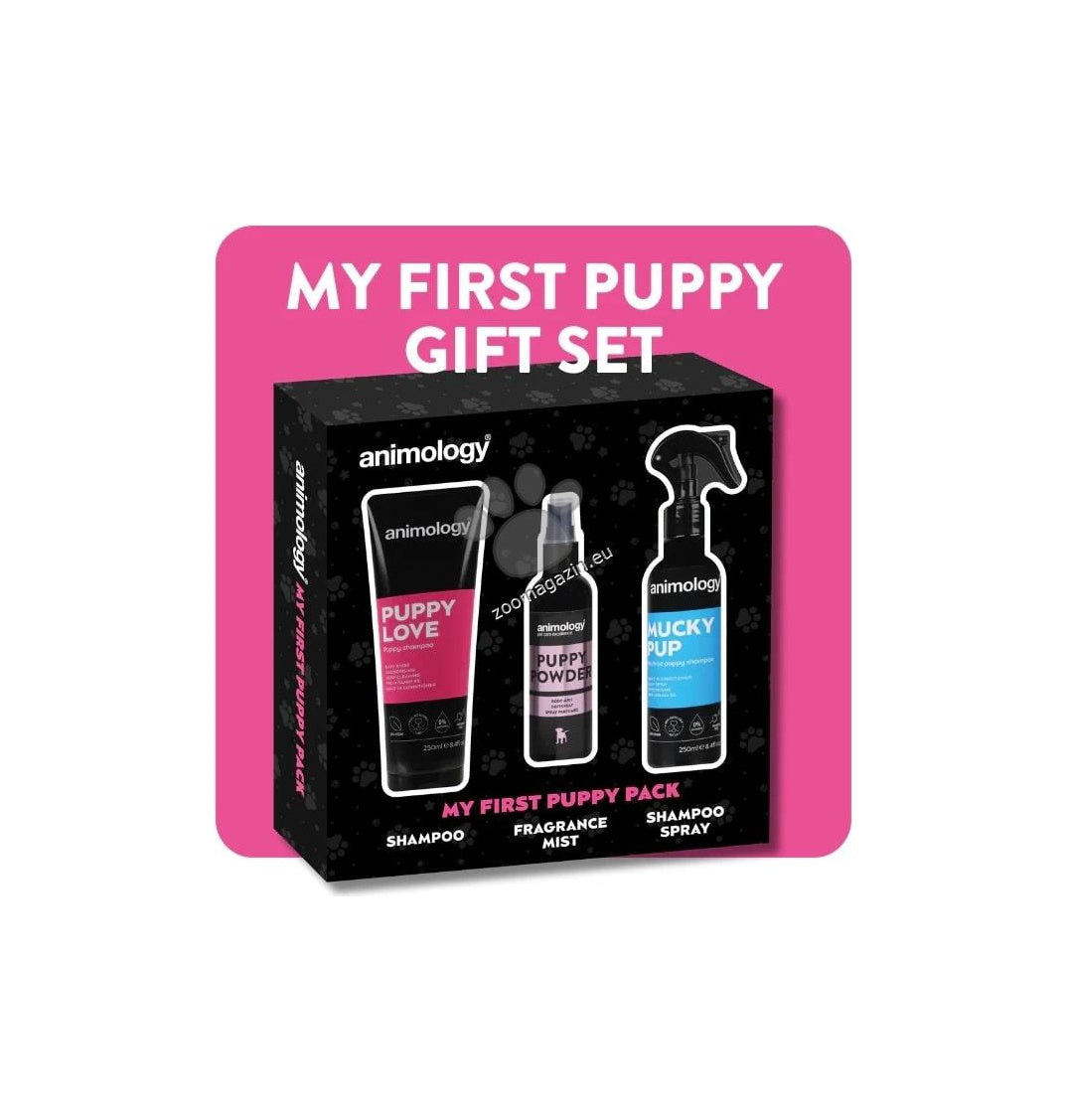 Animology My First Puppy Pack - сет за къпане /шампоан 250 мл., спрей-сух шампоан 150 мл. и парфюмен спрей 250 мл./