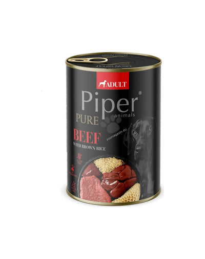 Piper Pure Dog Adult Beef - храна за кучета с говеждо и кафяв ориз 400 гр