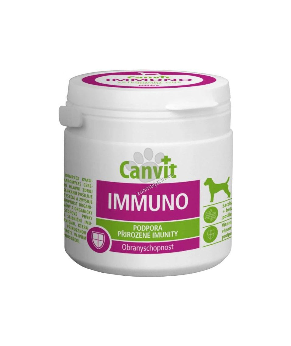 РАЗПРОДАЖБА Canvit Immuno for dogs - таблетки за кучета подпомагащи имунната система 100 гр