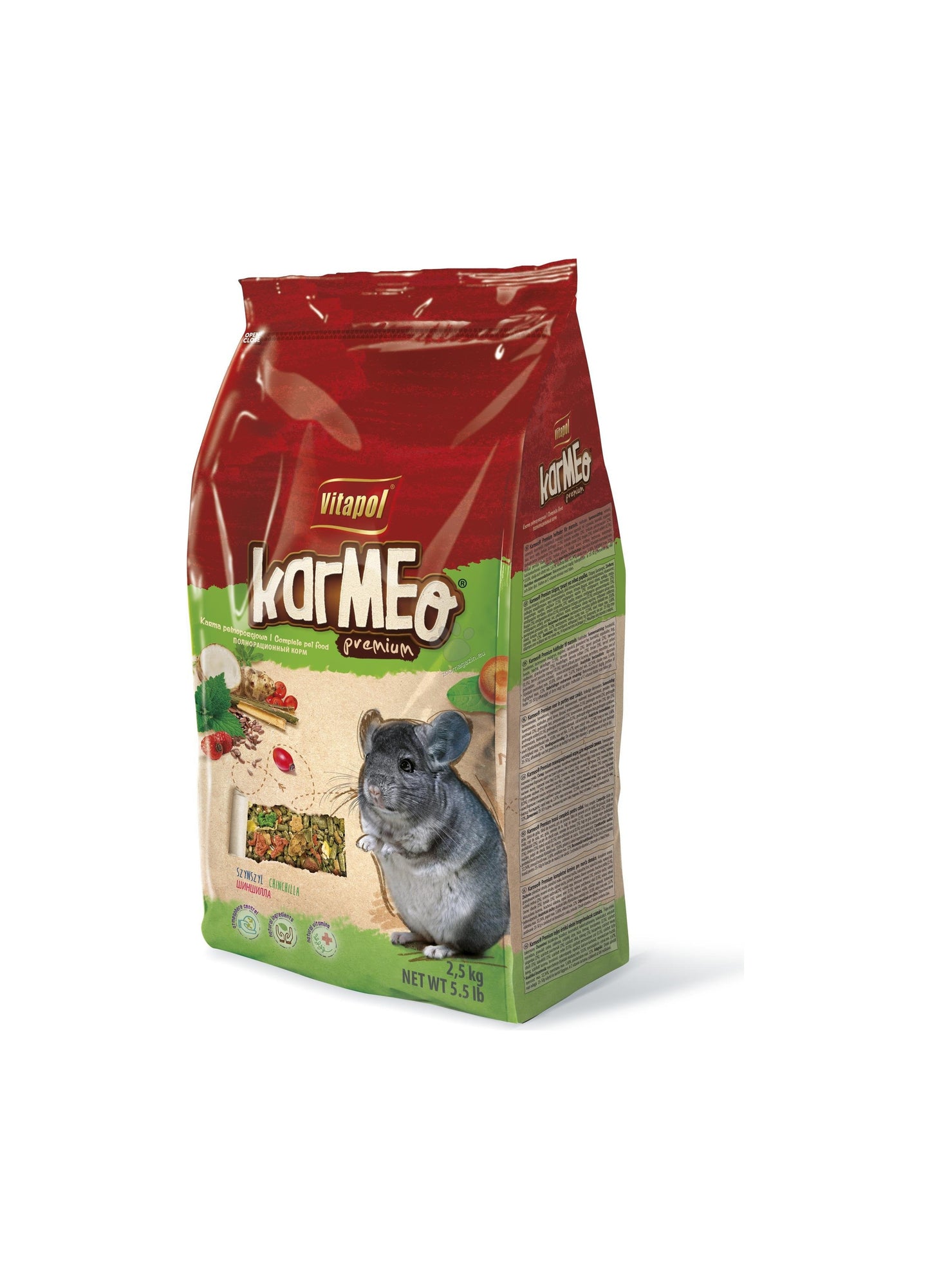 Vitapol Karmeo Premium complete food for chinchilla - пълноценна храна за чинчила 2,5 кг