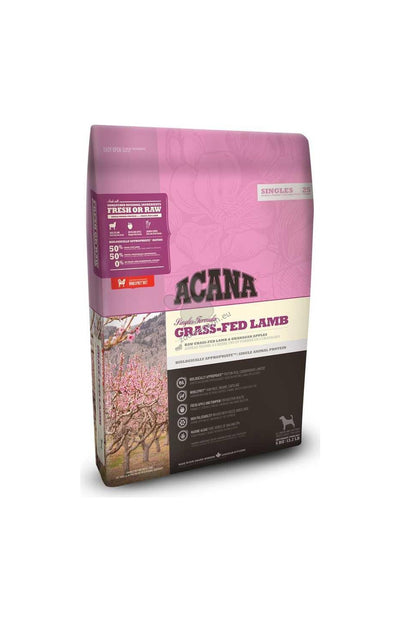 Acana - Singles Gras-Fed Lamb - с агнешко месо, за кучета над 12 месеца, подходяща за всички породи 11.4 кг.