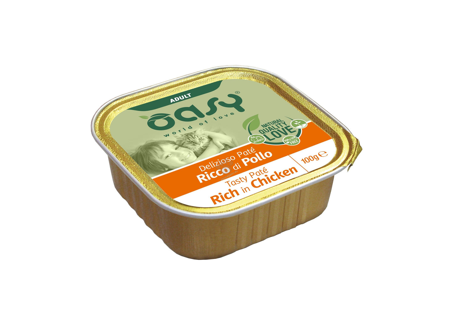 Oasy Tasty Pate Adult Chicken - пастет за възрастни котки с пилешко месо 100 гр.