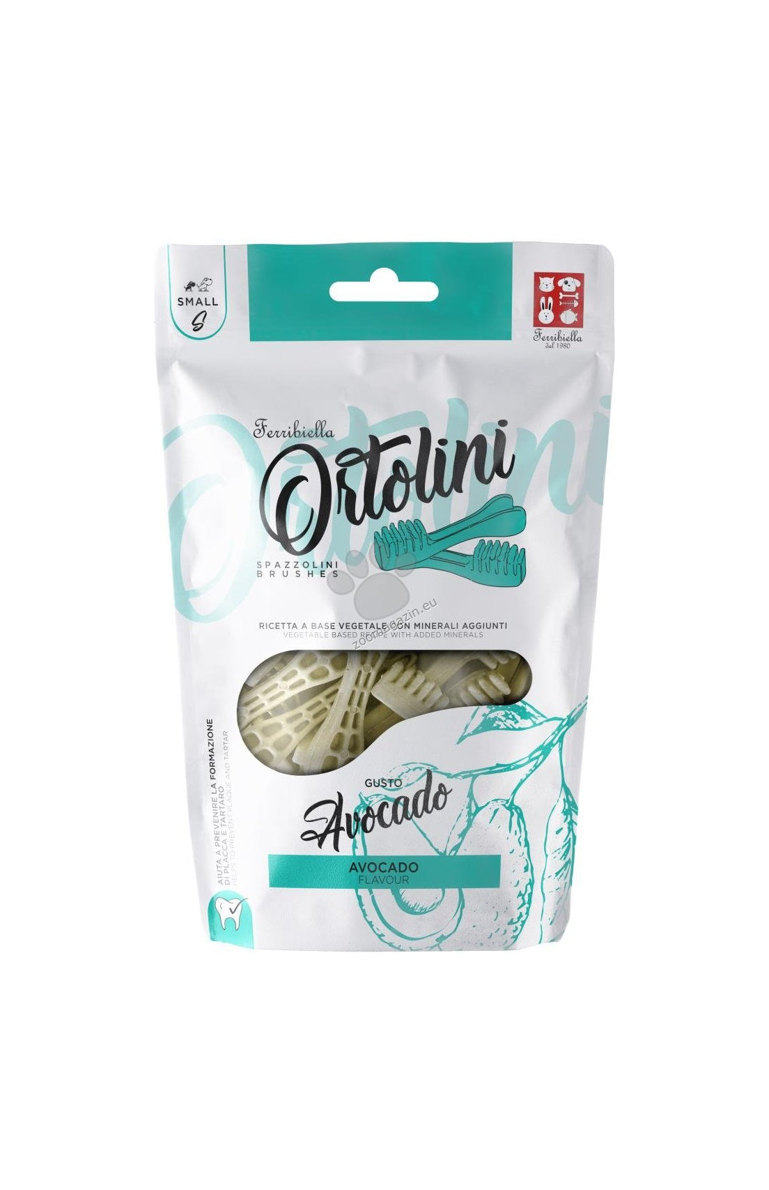 Ferribiella Ortolini Avocado brush S - лакомство за висока устна хигиена 180 гр