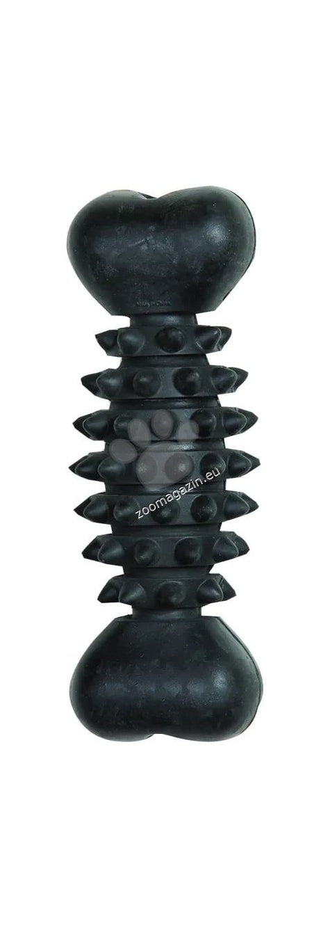 Flamingo Toy Gladiator Bone Black - дентална играчка от естествен каучук 19 см