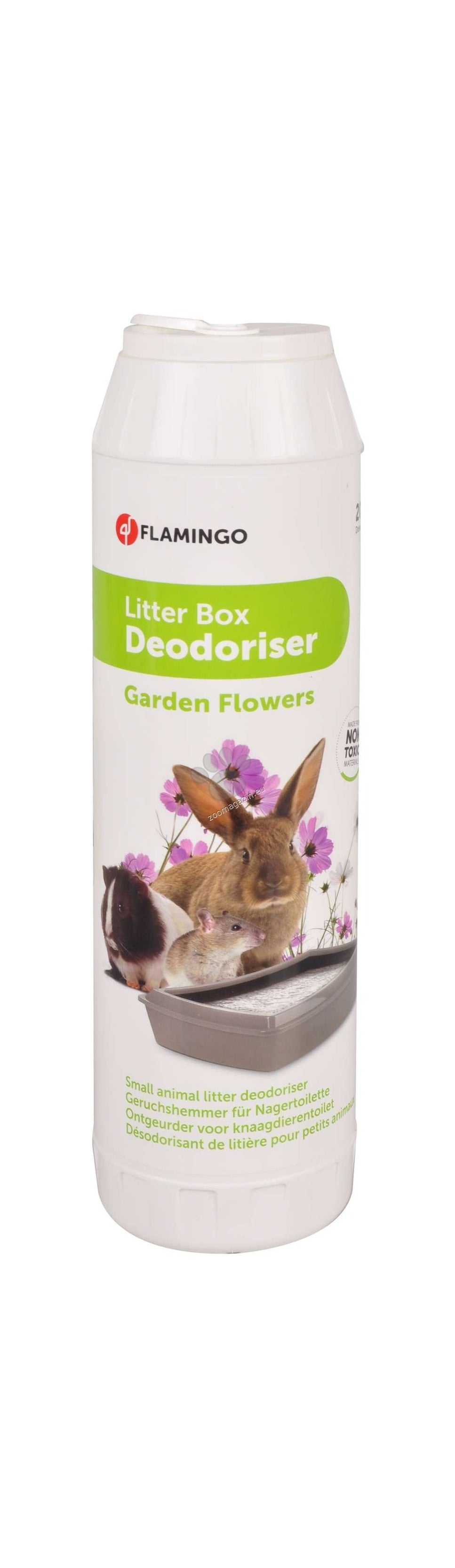 Flamingo Odour remover Garden Flowers White - препарат за отстраняване на миризми 750 гр