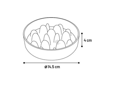 Flamingo Bowl Slow Feeder Greni Round - купичка за бавно хранене
