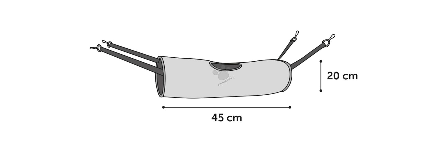 Flamingo Tunnel Clavio Cylinder Mix - хамак за порче 45 / 20 / 20 см