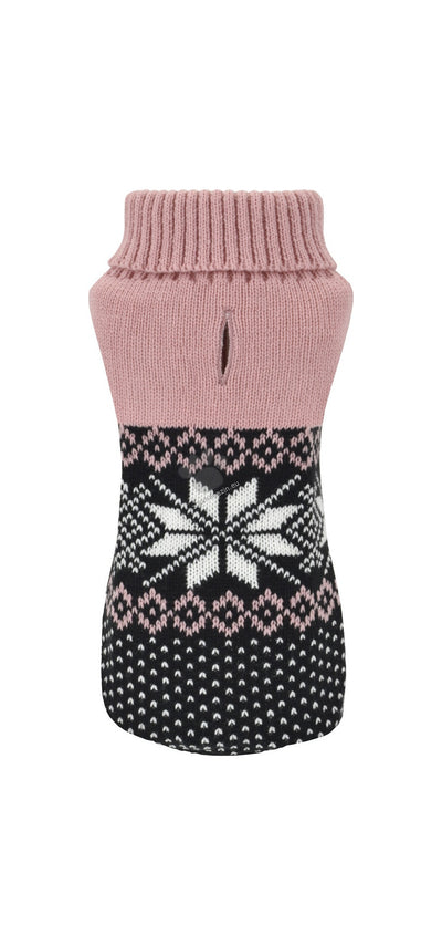 Nayeco Jersey Punto Flor Polar Rosa - пуловер за кучета