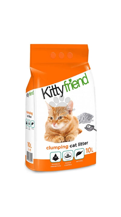 Sanicat Kitty Friend Clumping - бентонитова котешка тоалетна подходяща за подрастващи котки 10 литра