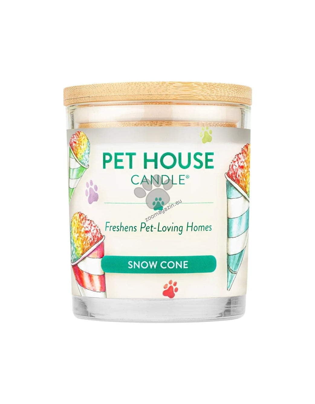 Pet House Candles Snow Cone - натурална свещ с аромат на фунийка сладолед