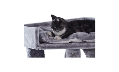 Nobby cat scratcher Adile - котешка драскалка 60 / 60 / 166 см сив