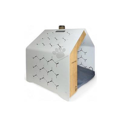 Cadoo Krabi Chimney Soft White - луксозна къщичка за домашни любимци 52 / 50 / 50