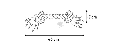 Flamingo Cotton Jim Playing Rope 2 - играчка, въже XL, 40 см