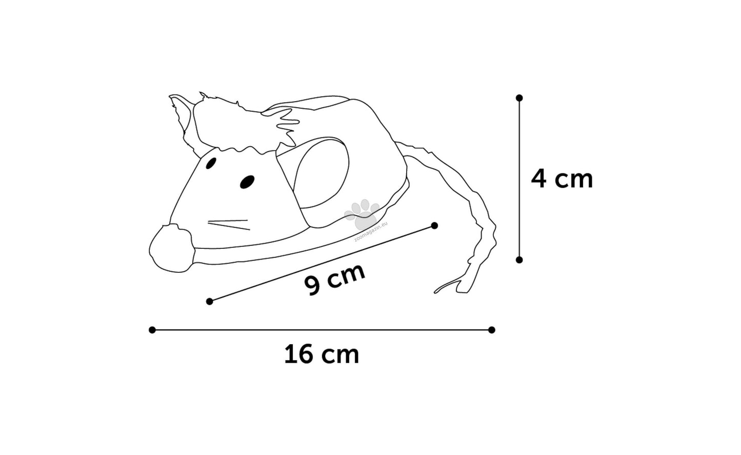 Flamingo Electronic toy Natura Delight Mouse - играчка за котка 16 см