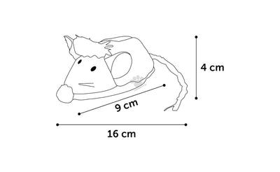 Flamingo Electronic toy Natura Delight Mouse - играчка за котка 16 см