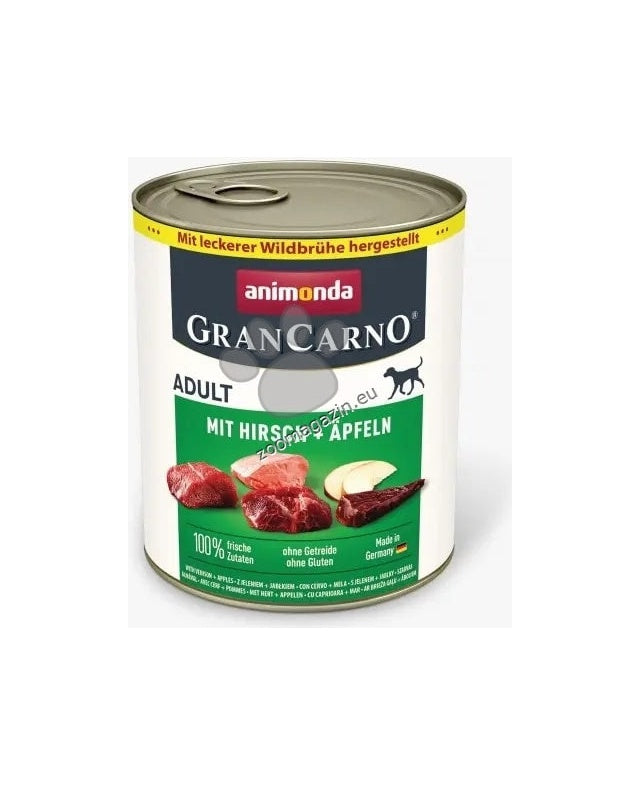 GranCarno Plus - храна за кучета с еленско месо и ябълки