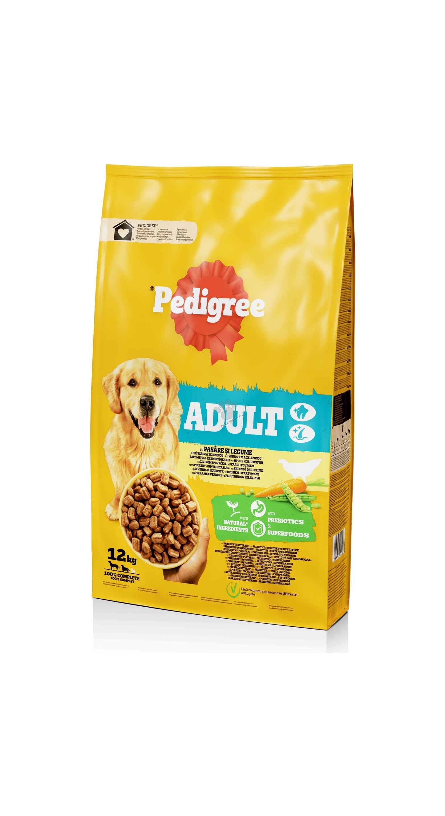 Pedigree Chicken and Vegetable - суха храна за куче с пилешко и зеленчуци 12 кг