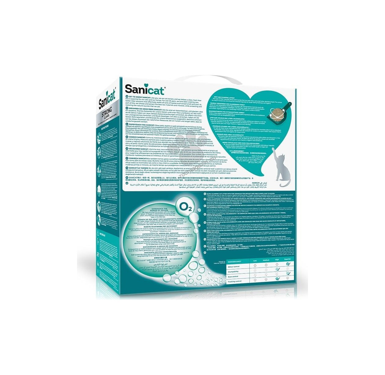 Sanicat Strong Clumps - бентонитова котешка тоалетна 10 кг