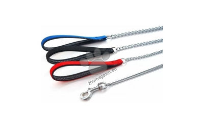 Anipro - повод синджир, дръжка с неопрен 3 мм / 100 см