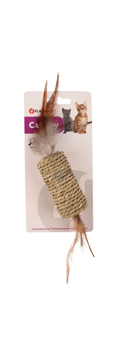 Flamingo Babs Roll Brown - играчка за котки 8 см