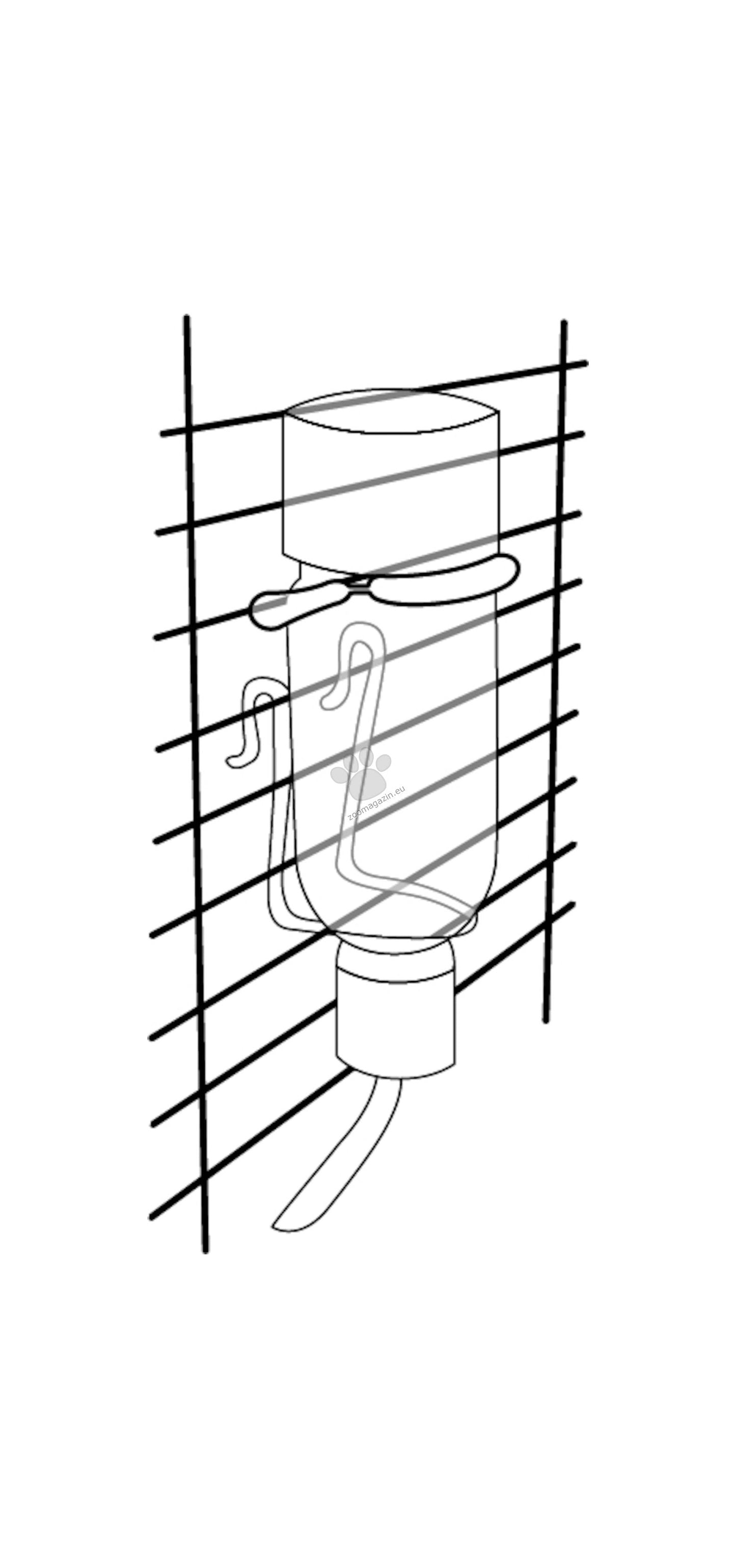 Flamingo Drinking bottle Athina - стъклена поилка за гризачи 200 мл