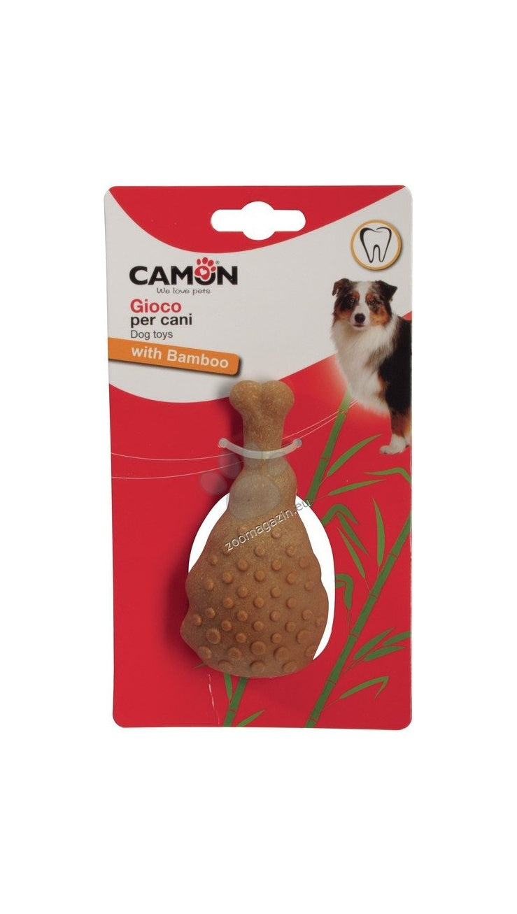 Camon Bamboo Dog Toy Chicken Leg - бамбукова играчка за куче 11 см
