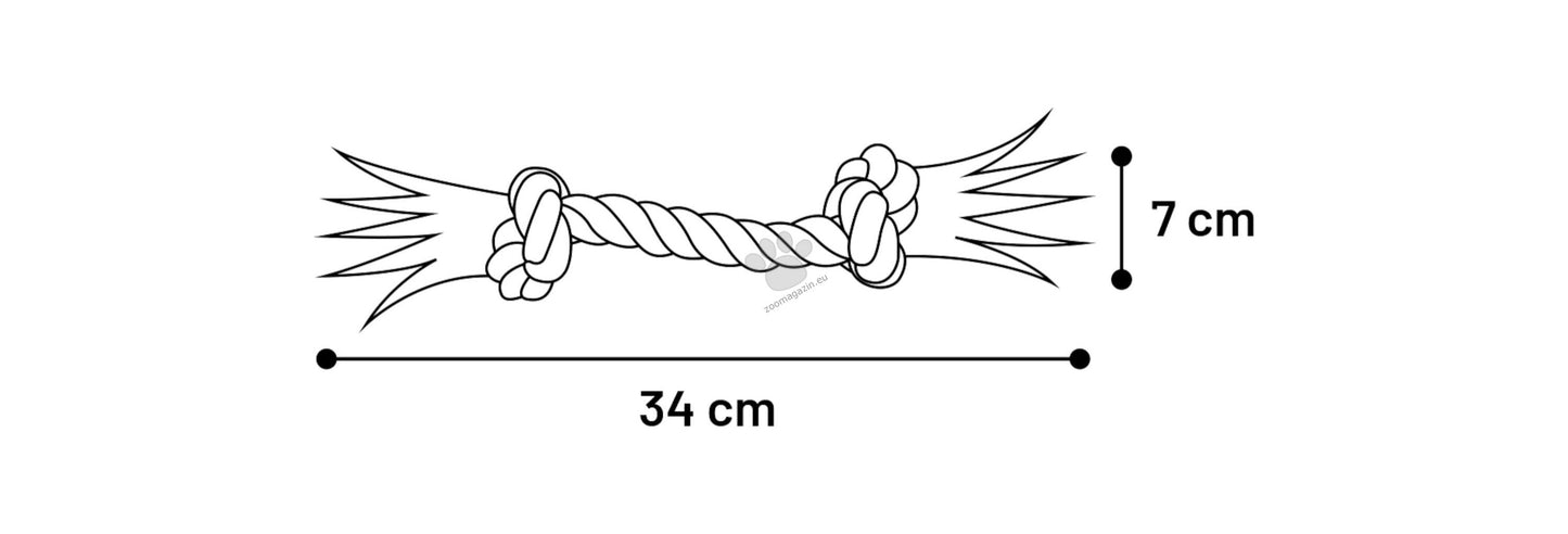 Flamingo Jim Cord with 2 knots - играчка за куче 34 см