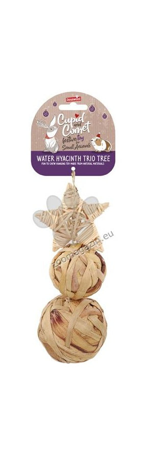 Rosewood Water Hyacinth Trio Toy - играчка за гризачи 8 / 8 / 22 см