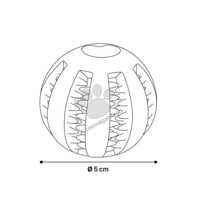 Flamingo Rubber Dental Ball - дентална топка за куче 5 см.