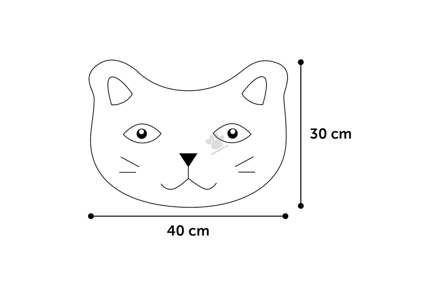 Flamingo Cat litter tray mat Pancho Matti fuchsia - килимче за тоалетна 30 / 40 см