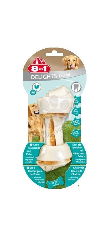 8in1 Delights Dental - деликатесен кокал за кучета