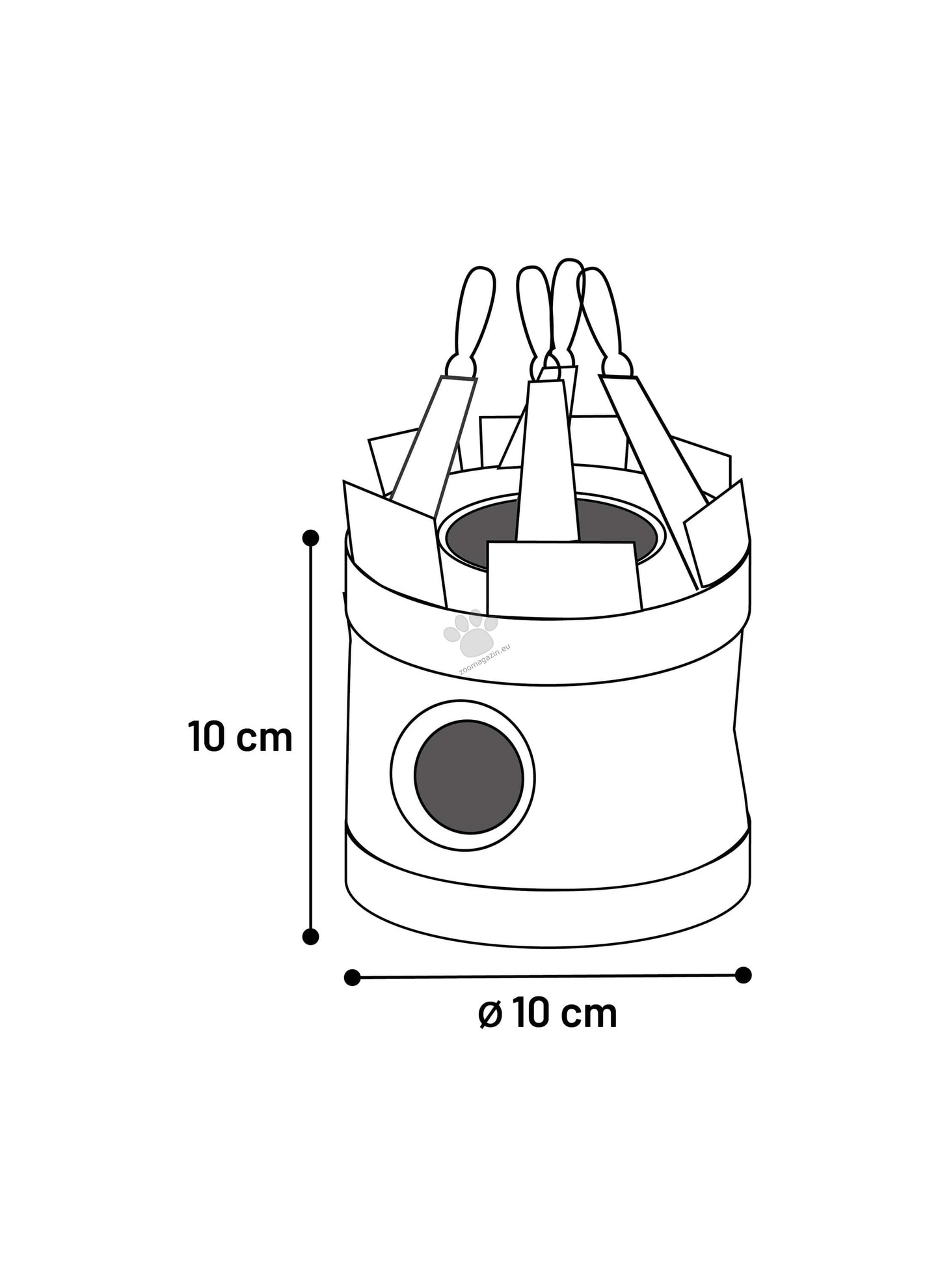 Flamingo House Fizi - люлка за малки гризачи 10 / 10 / 10 см