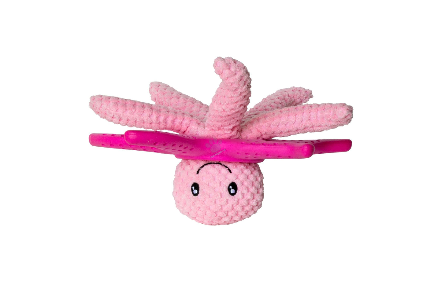 Kiwi Walker Lets Play Octopus and Starfish Pink - плюшен октопод и морска звезда от термопластичен каучук 25 см, розов