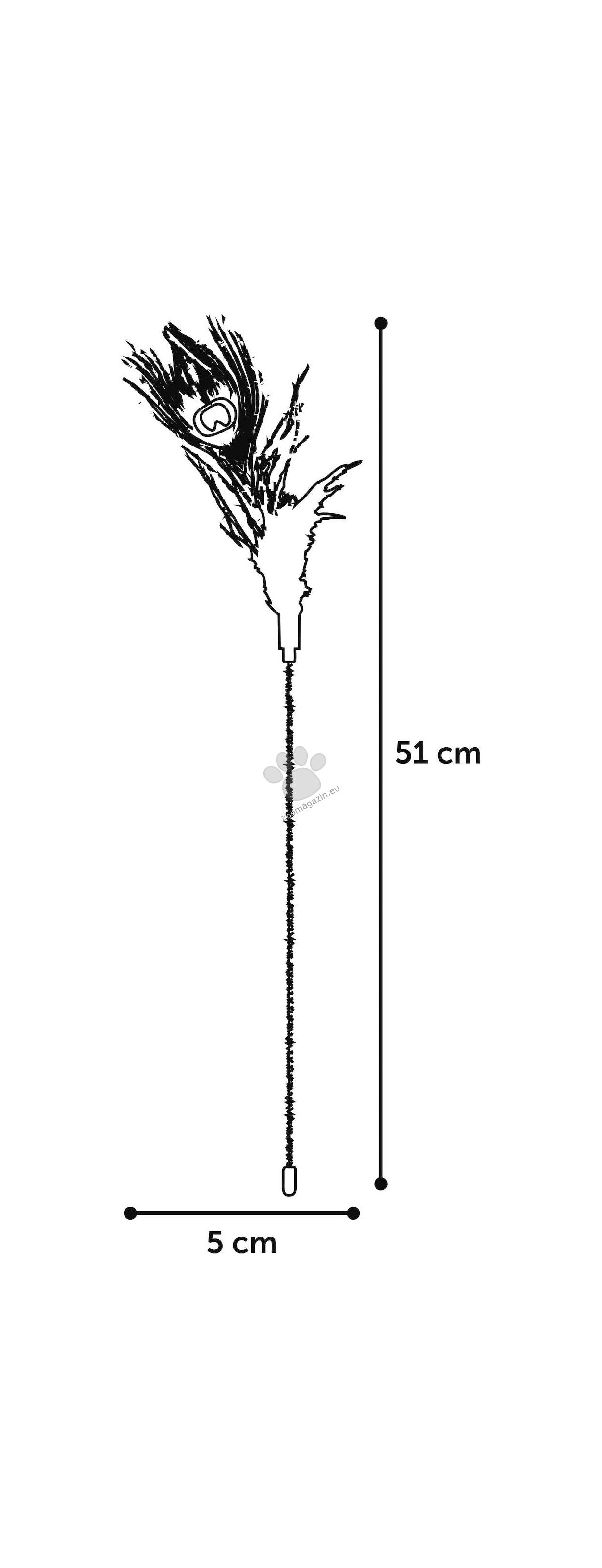 Flamingo Glitty Dangler - въдица за котки 51 см