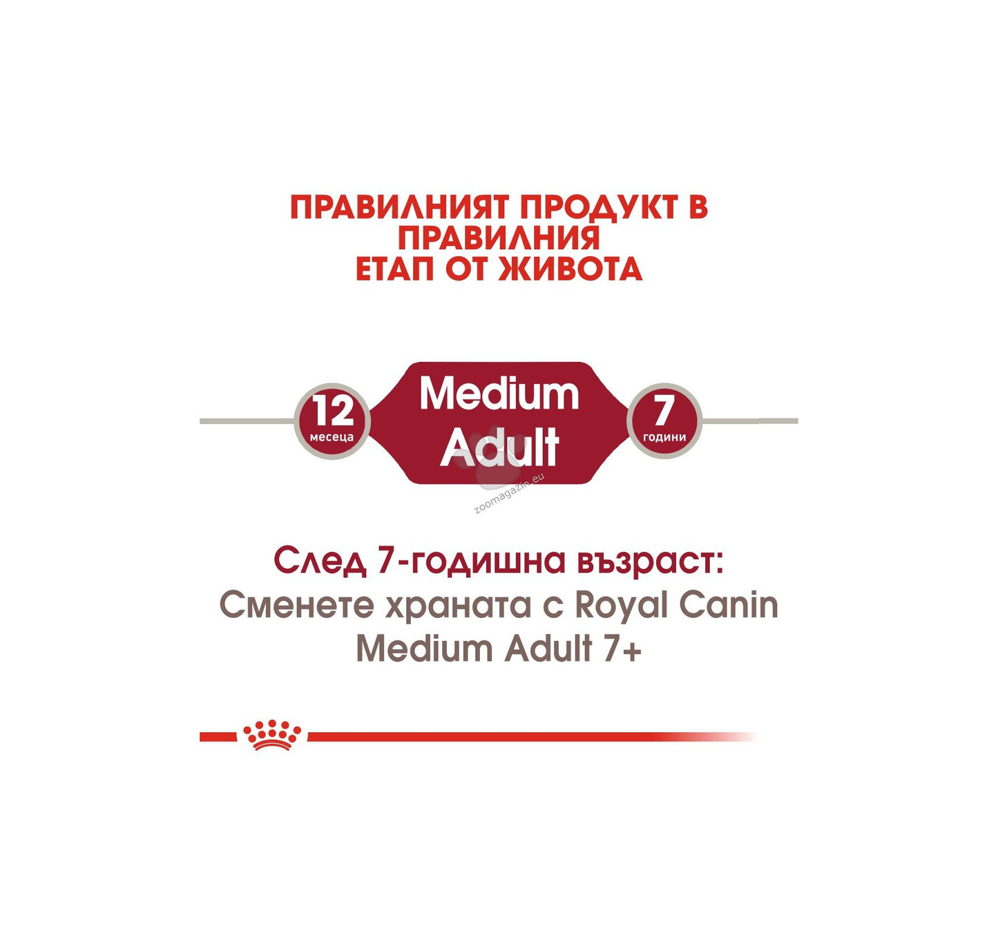 Royal Canin Medium Adult - пълноценна храна за кучета от средните породи, с тегло от 11 до 25 кг.,над 12 месечна възраст 15 + 3кг