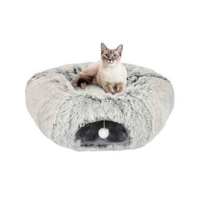 Nayeco Relax Donut Cradle with Tunnel - легло с тунел за котки 80 / 80 / 25 см
