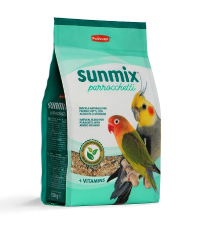 Padovan Sunmix Parrochetti - пълноценна храна за средни папагали 750 гр.