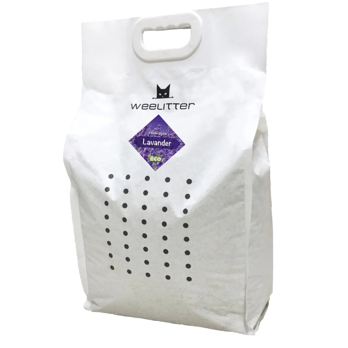 WeeLitter Lavander - екологична котешка тоалетна от соя с аромат на лавандула