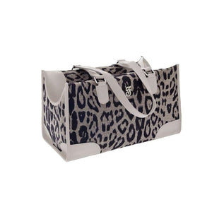Ferribiella Mokka Bag Leopard - луксозна мека транспортна чанта 43 / 18 / 25 см
